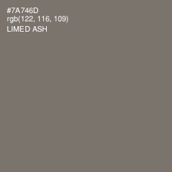 #7A746D - Limed Ash Color Image